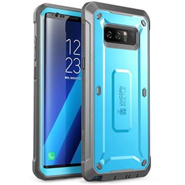 Imagem de SUPCASE Capa da série Unicorn Beetle Shield projetada para Galaxy Note 8, com protetor de tela integrado, coldre resistente de corpo inteiro para Galaxy Note 8 (versão 2017) (azul)