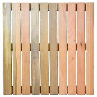 Imagem de Kit Deck de Madeira Modular Isabela 50cmx50cm com 12 Placas Eucalipto