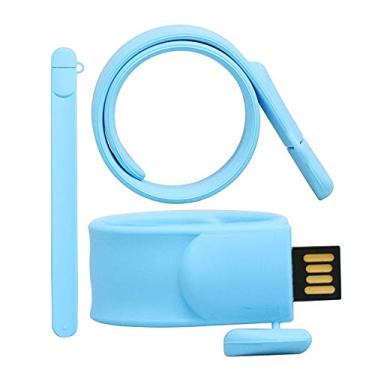 Imagem de Flash Drive em forma de pulseira de 4 GB USB Flash Drive Memory Stick Thum Drive USB Flash Disk U Pen Drive USB Disk Pen Drive USB Flash Memory Storage USB Stick PenDrive (azul claro)