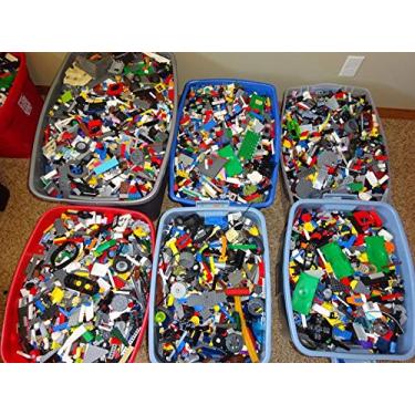 Imagem de LEGO Lote a granel de 1,8 kg. Pe as aleat rias e tijolos