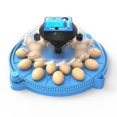 Imagem de CIADAZ Incubadora de ovos 24/48 para incubação de frango, vela de ovo de potência dupla com giro automático de ovos e controle de umidade, janela transparente com visão de 360 graus