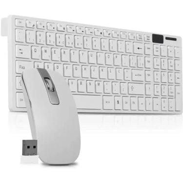 Imagem de Kit Teclado E Mouse Sem Fio Wireless 2,4G P/  Pc e Notebook