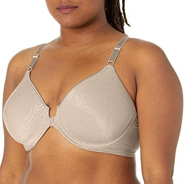 Imagem de Bali Sutiã feminino Comfort Revolution com fecho frontal e aro DF3P66, Aço quente, 42C