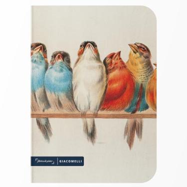 Imagem de Caderno Poleiro de pássaros - Hector Giacomelli Capa Flexível Toque Aveludado 80 Páginas 20x14cm