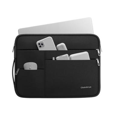 Imagem de Capa para MacBook de 13 polegadas Omnpak compatível com MacBook Pro 2021 de 14,2 polegadas (A2442/M1 PRO)/MacBook Air 13 M1/MacBook Pro 13 M1, bolsa de transporte impermeável para laptop com alça