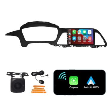 Imagem de [2G + 32G] 22.9 cm Carplay Android Auto Touchscreen Autoradio Estéreo Carro Navegação GPS Rádio FM Unidade Principal WiFi Espelho Link Multimedia Player GPS Rádio DSP Forhyundai Sonata 2015-2017