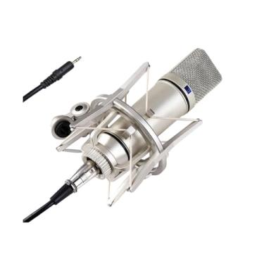 Imagem de Zixyqol Microfone Condensador, Cardióide, USB, 3.5 mm (TRS), Handheld, 1 Canal, 48V, Para Cantar, Transmissão Ao Vivo, Gravação