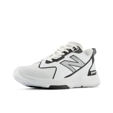 Imagem de New Balance Tênis feminino FuelCell Romero Duo V2 Trainer Softball, Branco/preto, 8.5 Wide