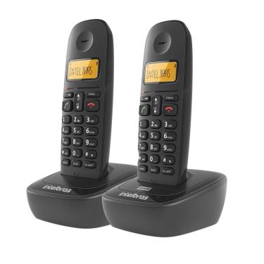 Imagem de Telefone Digital Sem Fio Intelbras TS 2512 Com Ramal Adicional Incluso Preto