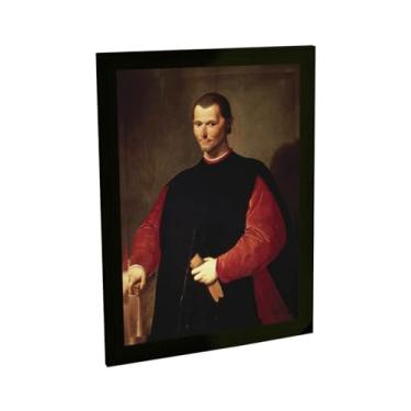 Imagem de Quadro Decorativo Nicolau Maquiavel Filosofia Literatura Decoração