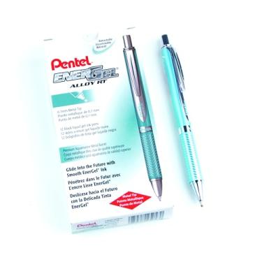 Imagem de Pentel Caneta de ponta de 0,7 mm"EnerGel Sterling Black Ink" - Azul bebê (pacote com 12)