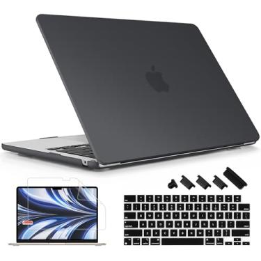 Imagem de Lepeoac Capa compatível com MacBook Air de 15 polegadas M4 A3241 M3 A3114 M2 A2941 2025 2024 2023 Releaes, capa rígida de plástico com capa de teclado para Mac Air de 15,3 polegadas, compatível com