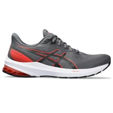 Imagem de Asics Tênis de corrida masculino GT-1000 12, Cinza (Carrier Grey) vermelho verdadeiro, 39