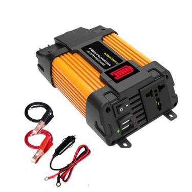 Imagem de HUIZHITENGDA Inversores portáteis de energia para carro, Dc12volt para AC110/ 220Volt Transformer 4000W Inversor modificado Sinewave USB Auto Inversores,12v to 110v