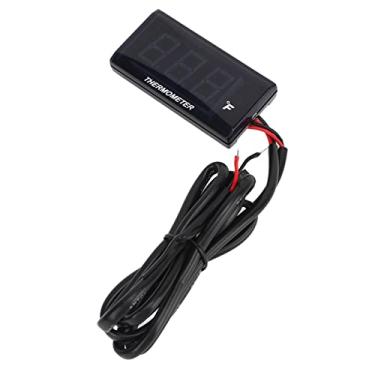 Imagem de Motocicleta Lcd Digital Medidor de Temperatura água Adaptador de Vela de Ignição para Motocicletas (Azul)