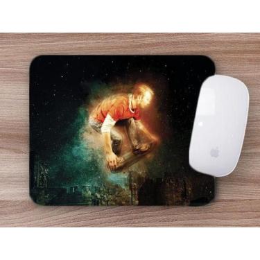Imagem de Mouse Pad Emborrachado Personalizado Skate Skatista Cidade Noite - Del