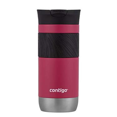 Imagem de Contigo Caneca de viagem Byron 2.0 de aço inoxidável com tampa e aderência SNAPSEAL, 473 ml