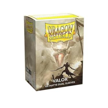 Imagem de 2 Packs Dragon Shield 100ct Valor Ivory Dual Matte - Single Pack