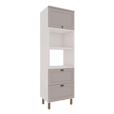 Imagem de Torre Quente 70cm P/ 2 Fornos Cozinha Modulada Provençal MDF - GenialF