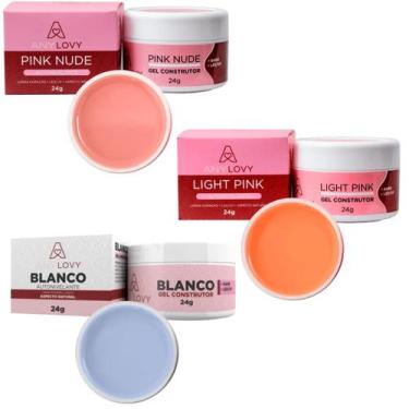 Imagem de Kit 3 Géis Anylovy 24g: Versatilidade e Qualidade para Suas Unhas, Gel