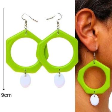 Imagem de Brincos grandes  femininos  estiloso e praiano vintage - loop variedad