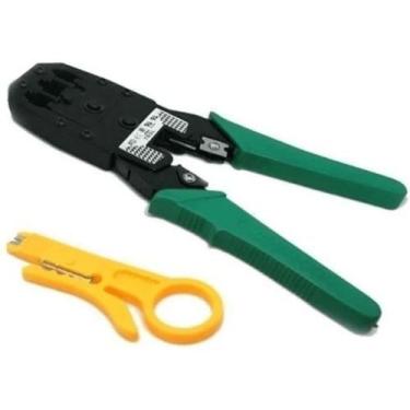 Imagem de Alicate De Crimpar Cabos Rj45 Rj12 Rj11 Telefonia Rede - Monaliza