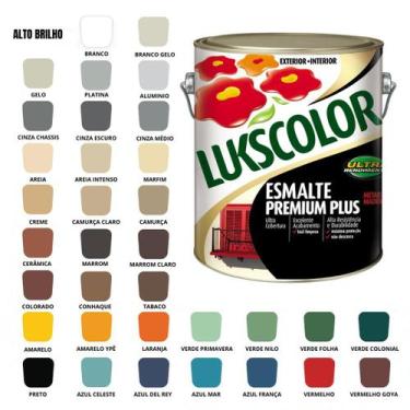 Imagem de Tinta Esmalte Sintetico Brilhante 3,6ml Lukscolor Cores, Vermelho