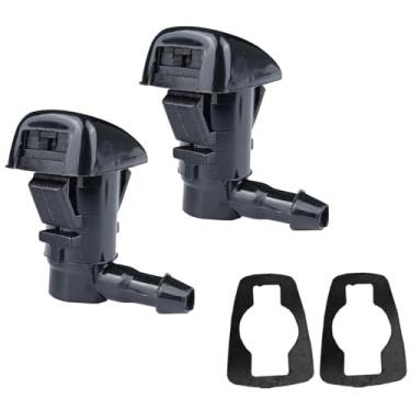 Imagem de Cheriezing Kit de pulverização de limpador de bocais para lavador de para-brisa dianteiro orifício único para 2008-2012 Fusion 2008-2012 Mercury Milan 2008-2012 Lincoln MKZ pacote com 2 Substituir 8E5Z17603A