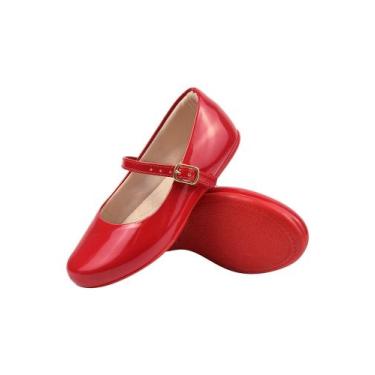 Imagem de Sapatilha Infantil Menina Sapato Boneca Feminina Social Básica Batizad