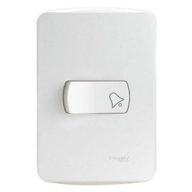 Imagem de Campainha Pulsador 4x2 Branca Miluz Schneider, Branco
