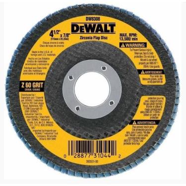 Imagem de Disco Flap 4.1/2 Dewalt Dw8308 Grão 60