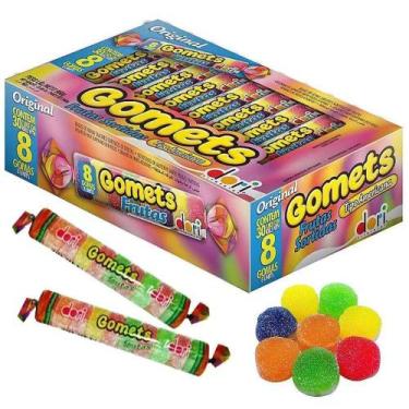 Imagem de Bala De Goma Gomets Dori Tubo Frutas Sortidas Display Com 30 Unidades