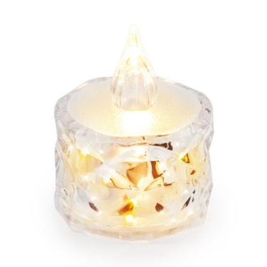 Imagem de Vela Artificial Luz Led Transparente Artificial Eletroinica - Hxt