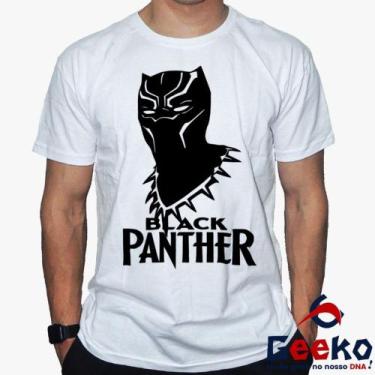 Imagem de Camiseta Pantera Negra 100% Algodão Wakanda Forever Black Panther Geek