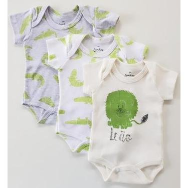 Imagem de body suedine menino kit com 3 peças bodie infantil bebe menino - jk ba