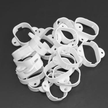 Imagem de PIAOLGYI Suporte para luzes externas permanentes Eufy, suporte para Eave, acessórios compatíveis com luzes brancas quentes Eufy (24 peças)