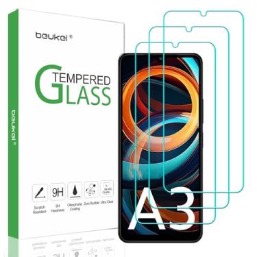 Imagem de beukei (Pacote com 3) Projetado para Xiaomi Redmi A3 / Redmi A3X protetor de tela de vidro temperado, sensível ao toque, compatível com capa, dureza 9H