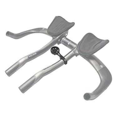 Imagem de Suporte Aero Bars – Suporte de computador para bicicleta Garmin Edge, compatível com computador GPS de bicicleta, Wahoo, Bryton, Cateye, GoPro Full Range e lanterna (preto)