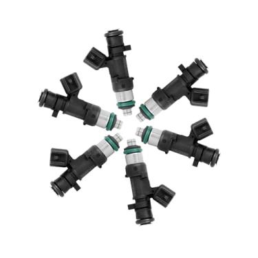 Imagem de Motoforti 6 peças 0280158028 04591986AA Injetor de combustível para Dodge Charger 06-09 Avenger 08-10 para Chrylser 300 Pacifica Sebring Town Country 05-10 2.7L 3.5L para VW Routan 4.0L 09-10 Longa