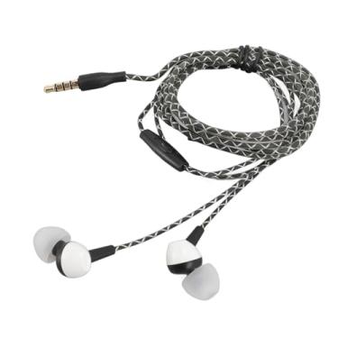 Imagem de Fones de Ouvido Intra-auriculares Com Fio e Microfone para Smartphones Android, Tablets, MP3 e MP4 Players, Fones de Ouvido Com Isolamento de Ruído Com Comprimento de Cabo de 1,2
