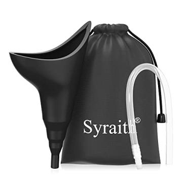 Imagem de Urinol feminino, dispositivo portátil para urinar, funil de xixi, copo de silicone reutilizável, vaso sanitário de emergência vem com um tubo de extensão e uma bolsa à prova d'água