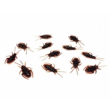 Imagem de Enfeite Halloween Baratas de Plástico - 12 Unidades - Brasilflex