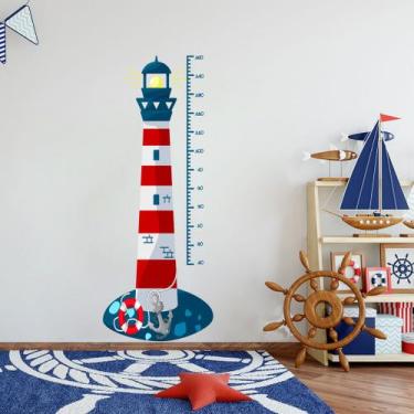 Imagem de Adesivo Régua de Crescimento Farol Marinheiro - Gruda e Cola