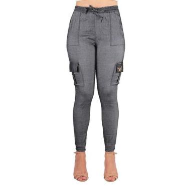 Imagem de Calça Jogger Wolfox Bengaline Com Bolso e Elástico Pronta Entrega, Cin