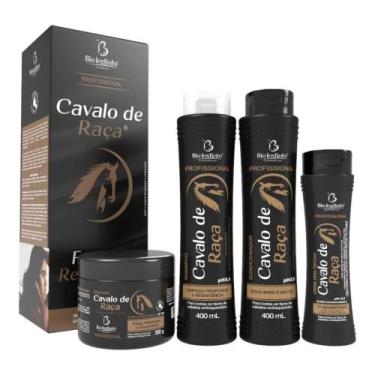 Imagem de Kit Cavalo De Raça Bio Instinto shampoo  mascara condicionador leavein