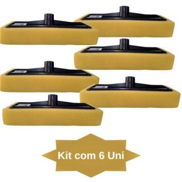 Imagem de 6 Passa Cera Limpa Piso Laminado Frio Porcelanato  Sem Cabo - DELPLAS