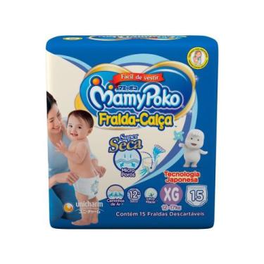 Imagem de Fralda MamyPoko Calça Tam. XG - 12 a 17kg 15 Unidades