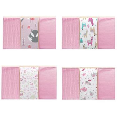 Imagem de Pano Toalha De Boca Fralda Babete Bebe 30x30cm Macia Kit C/6 - Dugu, R