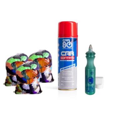 Imagem de Marcador Industrial & Limpa Contato Car 80 & Pano Retalho 2Kg - Trigel