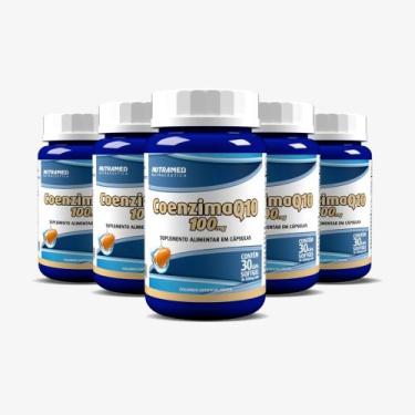 Imagem de Coenzima Q10 - 100mg - Kit 5 Unidades - Nutramed Nutracêutica